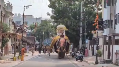 Elephant Runs Amok During Shivamogga Dasara Procession in Karnataka