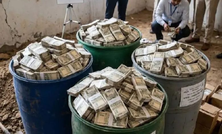 Neighbour Dispute Leads Police to Cash Buried in Three Drums at Prayagraj House