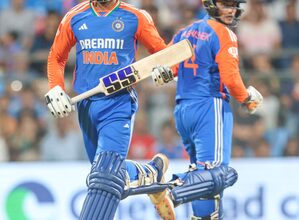 Asian Games: Abhishek and Tilak’s record fifties guide India to 211/6 against Pakistan in cricket final