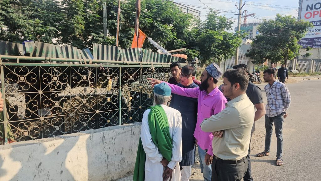 MBT Condemns Damage To Over 100-years Old Dargah In Shamshabad MBT Condemns Damage To Over 100-years Old Dargah In Shamshabad