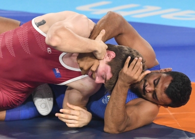 Asian Games: Deepak Punia into SF, Safar, Manisha, Antim reach QF Asian Games: Deepak Punia into SF, Safar, Manisha, Antim reach QF